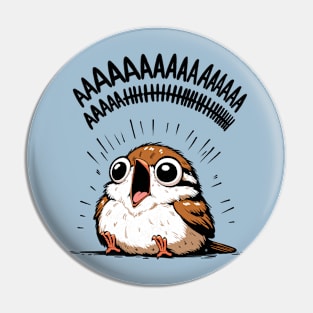 Little Screaming Sparrow Pin