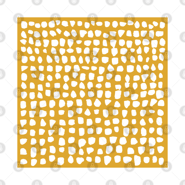 Dots (Mustard Yellow) by summer-sun-art