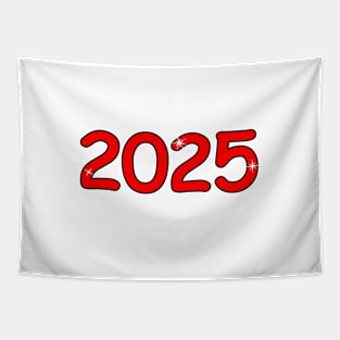 2025 number, new year, numeral, holiday, winter Tapestry