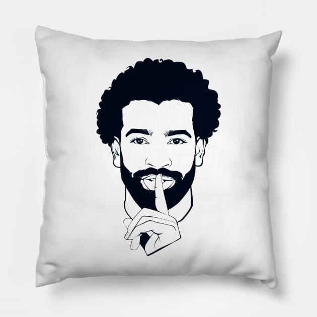 Mo Salah Liverpool Pillow by Lotemalole