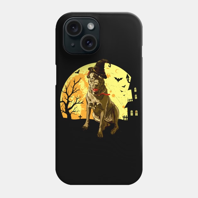 Scary italian cane corso Dog Witch Hat Halloween Phone Case by PaulAksenov