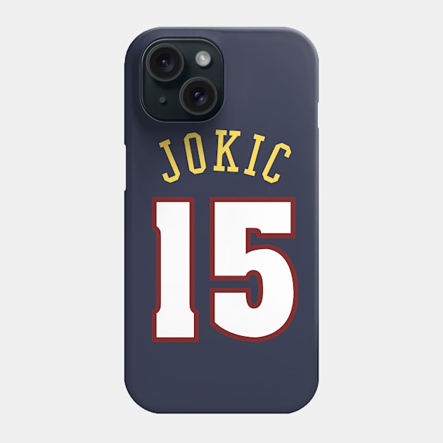 Jokic - Denver Basketball Phone Case by Buff Geeks Art