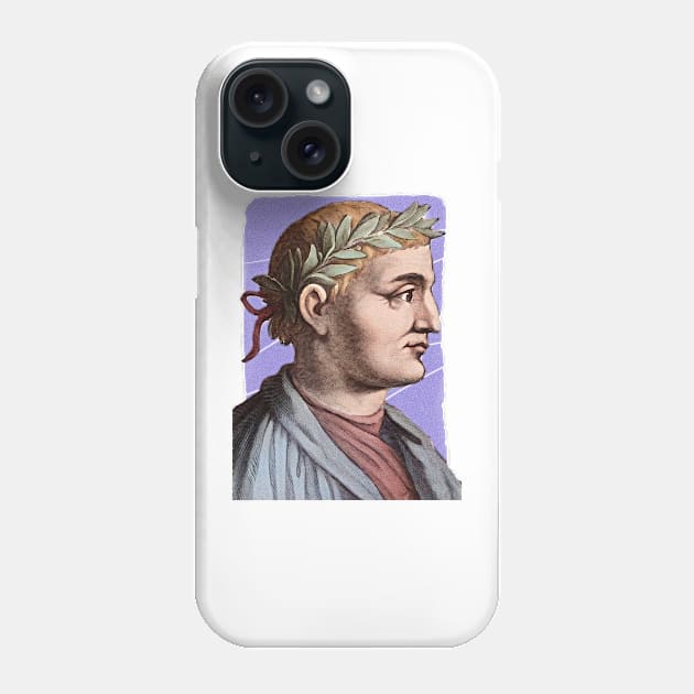 Roman Poet Horace illustration Phone Case by Litstoy 