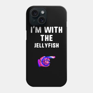 I'm With Jellyfish Ie Dye Halloween Matching Couple Costume Phone Case