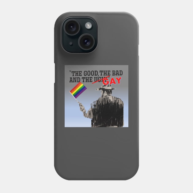 Gay Pride Western Cowboy Design Phone Case by Battlefoxx Living Earth