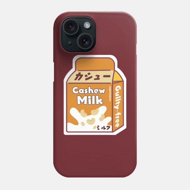 Cashew Milk Dairy Free Plant Based Vegan Milk Phone Case by veganspace