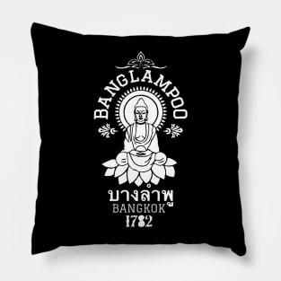 Vintage Bangkok Charm: Explore Banglamphu's Soul in Style Pillow