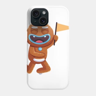 Christmas Sticker, Ginger Man Sticker Phone Case