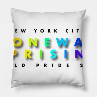 Commemorative World Pride 2019 T-Shirt -  Stonewall Riots 50th Anniversary Pillow