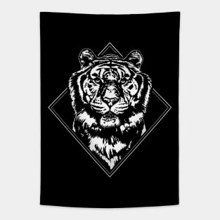 Tiger Portrait Wild Animal lovers Zoo Keeper gift Tapestry