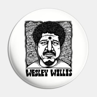 Wesley Willis / Retro Style Fan Art Design Pin