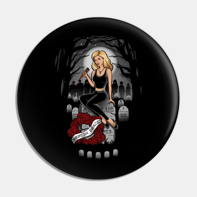 Slayer Skull Pin by kellabell9