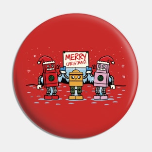 Merry Christmas - Stupid Cute Robots #3 Pin