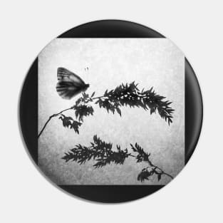 Butterfly on Meadow Grass Pin