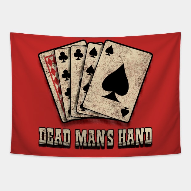 Aces and Eights. The Dead Man's Hand. Tapestry by robotrobotROBOT