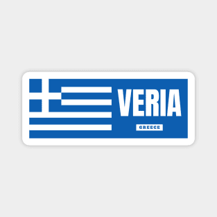 Veria City with Greek Flag Magnet