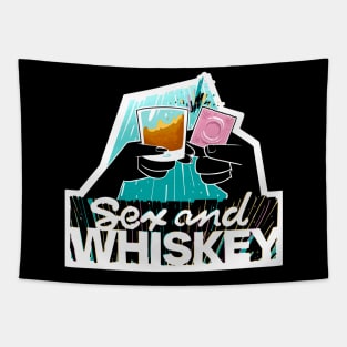 Sex & Whiskey Podcast Logo Tapestry