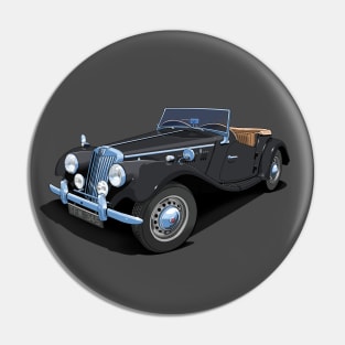 1954 MG TF sports car in black Pin