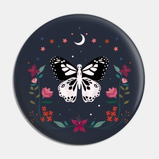 Skull Moth Pin