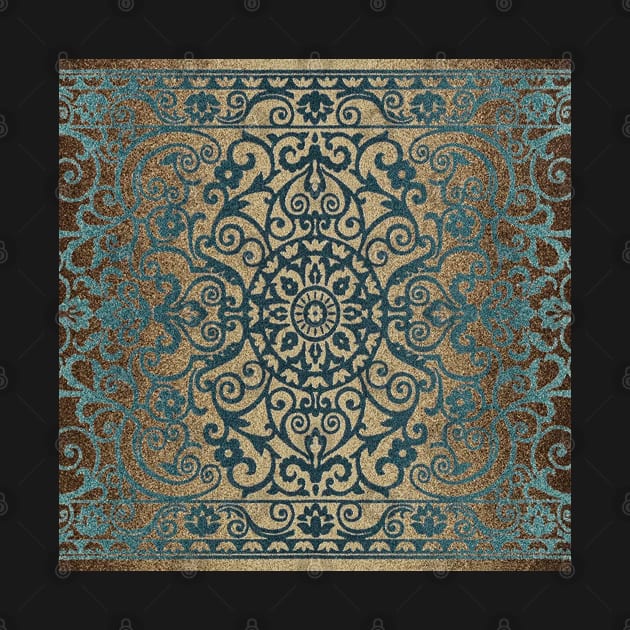 Antique Persian Carpet Blue/Walnut by OialiCreative