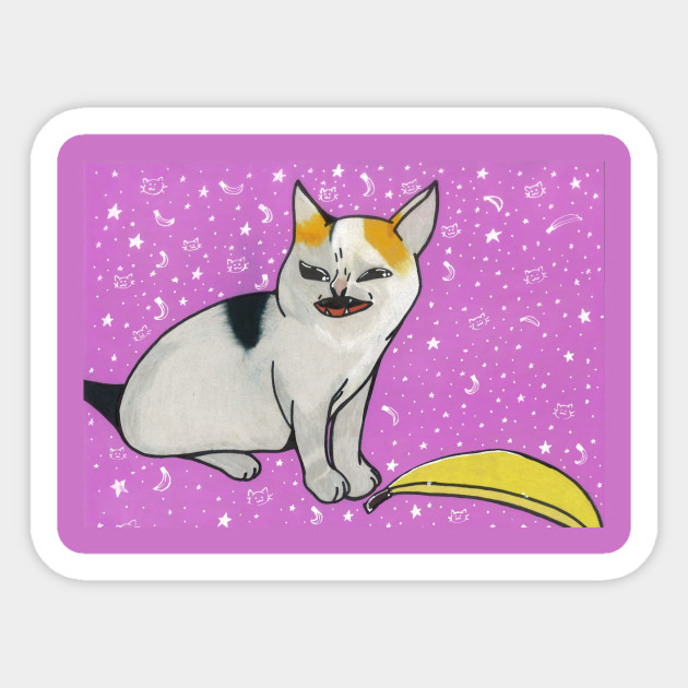He No Like The Ba Na Na Cats Sticker Teepublic