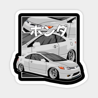 Honda Civic Si Japanese Comics Magnet