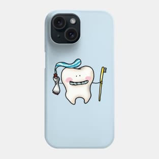 funny tooth cartoon Phone Case