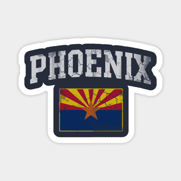 Vintage Phoenix Arizona Flag Arizonian Home Love - Phoenix - Magnes ...