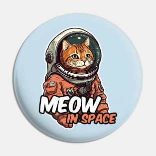 Astronaut cat Pin