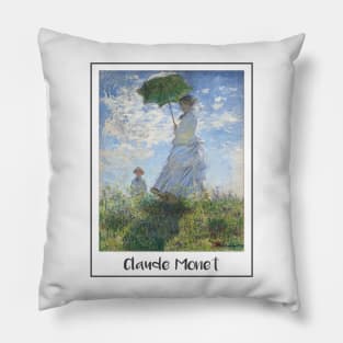 Claude Monet Woman with a Parasol Pillow