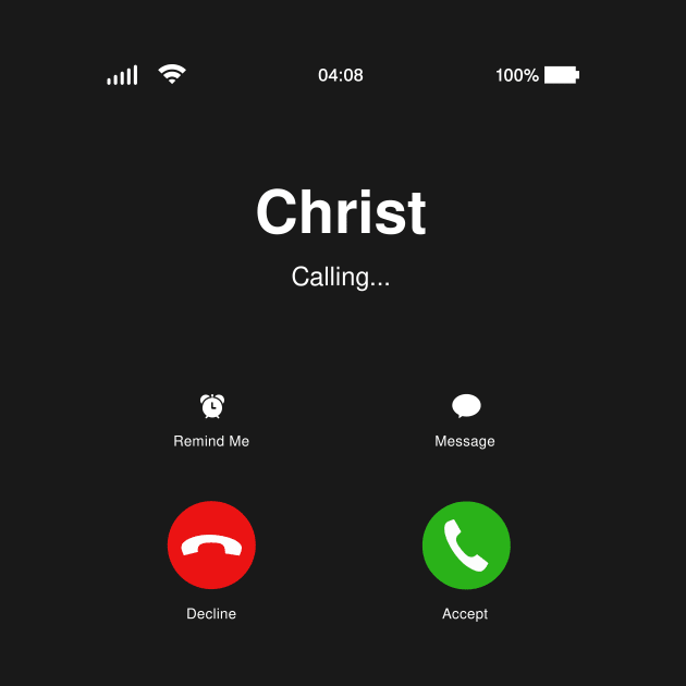 Christ Calling - Jesus Calling - Christian Clothing by StudioGrafiikka