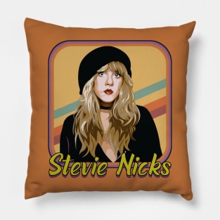 Stevie Nicks Retro Fanart Pillow