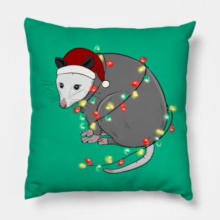 Halloween Opposum Christmas Lights Costume Pillow