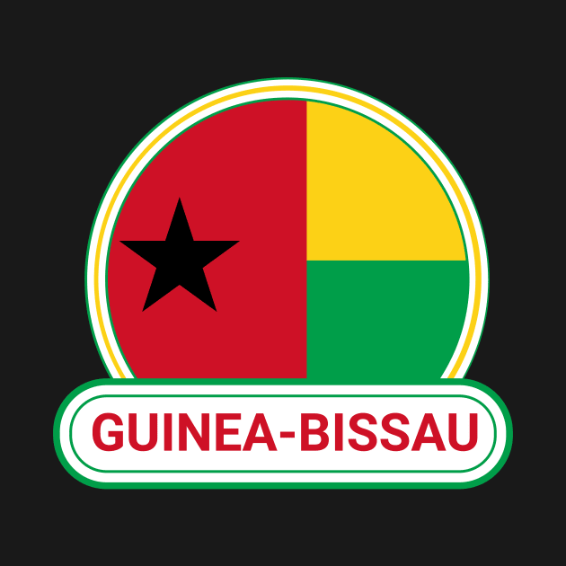 Guinea-Bissau Country Badge - Guinea-Bissau Flag by Yesteeyear