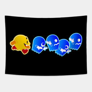 Pac-Man on Pursuit Tapestry