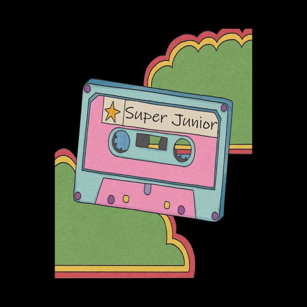 vintage cassette tape Super Junior by Little Foxnice