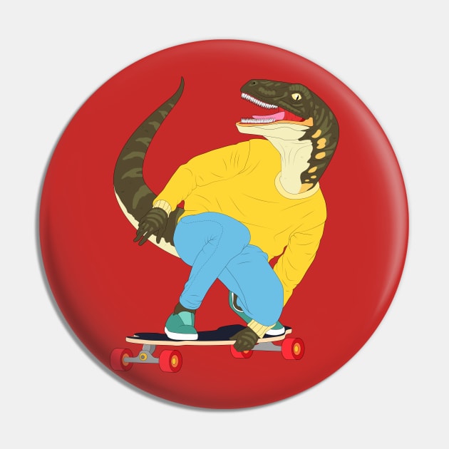 Skate Raptor Pin by Woah_Jonny