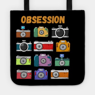 OBSESSION with cameras Tote