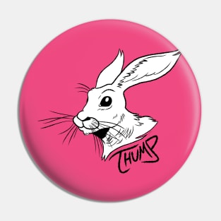 White Hare Design Pin