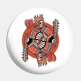 King Heart Breaker Pin