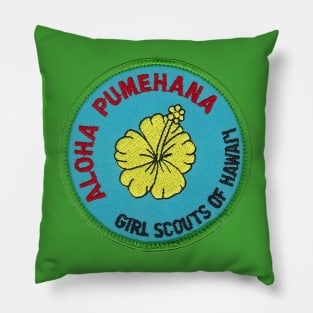 Aloha Pumehana Girl Scouts Patch Pillow