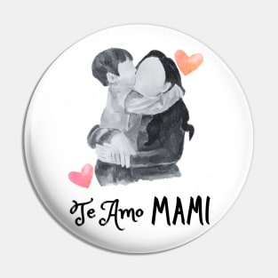 Te amo mami. Idea de regalo para mamá. Madre e hijo Pin