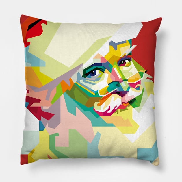 Santa Claus WPAP Pillow by BAJAJU