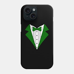 tuxedo t-shirt print green Phone Case