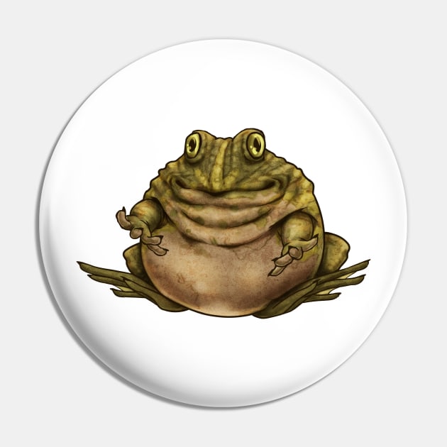 Round Frog Pin by Sosnitsky