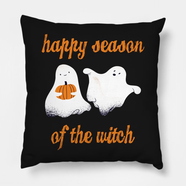 Happy Season Of The Witch Pillow by Mographic997