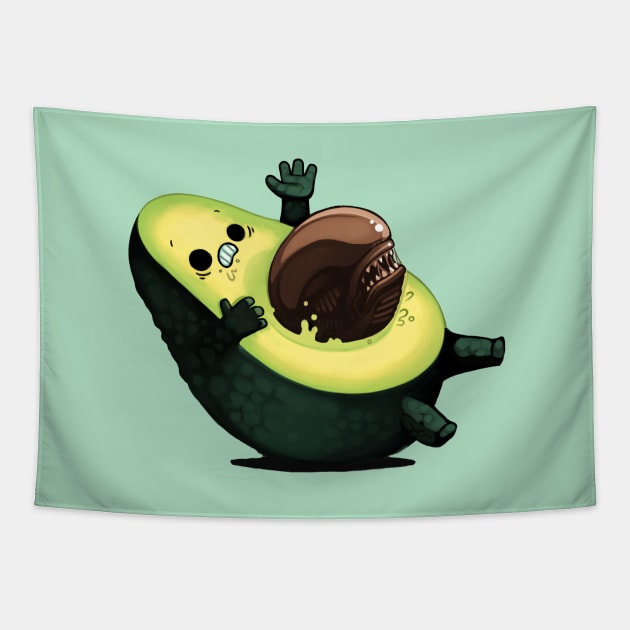 AvocAlien Tapestry by Naolito