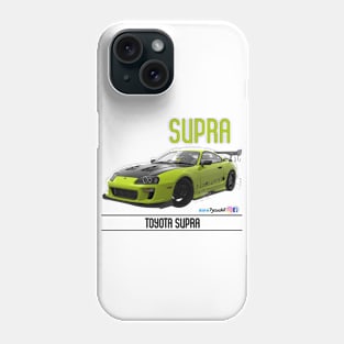 Supra Time Attack Lime Carbon Phone Case