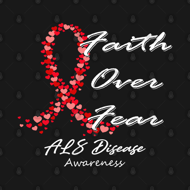 Disover ALS Awareness Faith Over Fear - In This Family We Fight Together - Als Awareness - T-Shirt