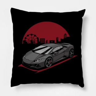 Grey Supercar Pillow